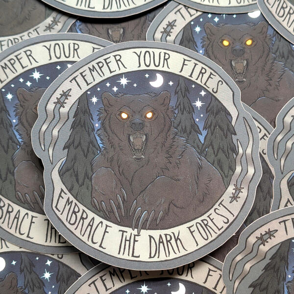 Temper Your Fires sticker